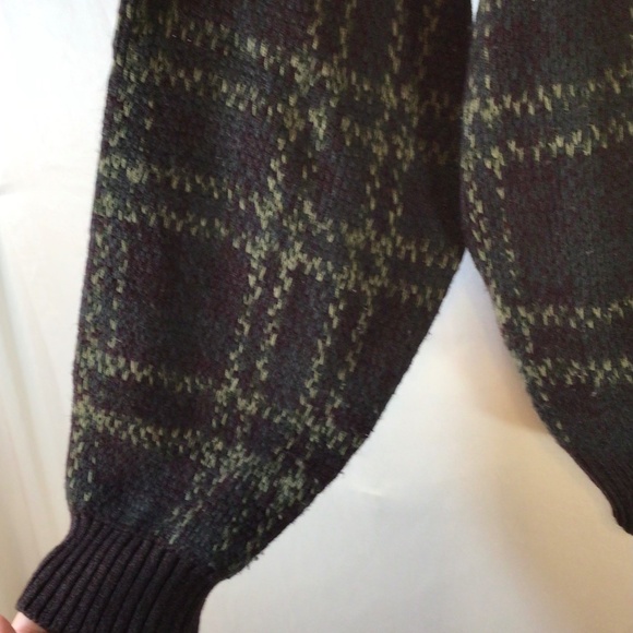 Vintage Trading Company Plaid Knit Sweater XL Dark Academia Grandpa Core 90s - Picture 5 of 7